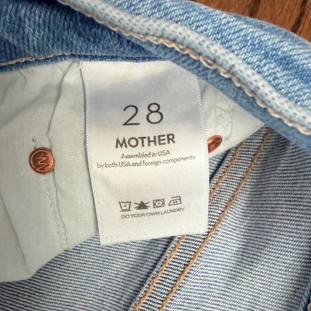 MOTHER - The Insider Crop Step Fray - Out of the Blue - size 28 - Picture 4 of 8
